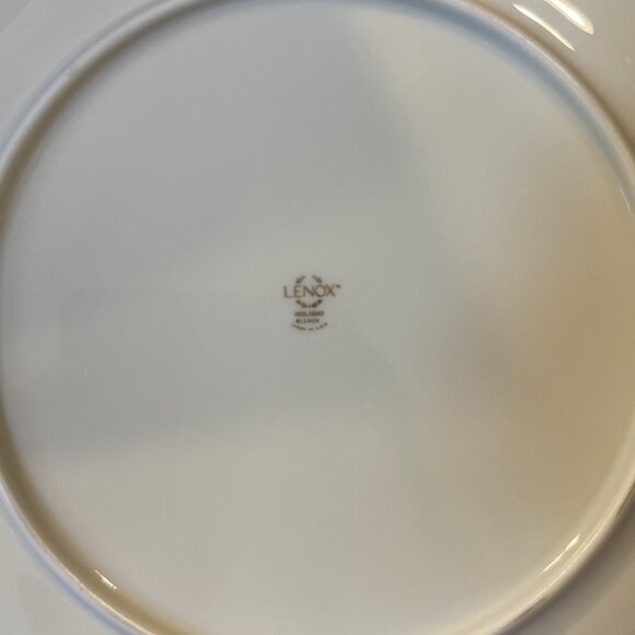 Lenox Holly Berry Cake Pie Tart Plate And Dessert Server Vintage 2 Piece USA - Picture 4 of 5